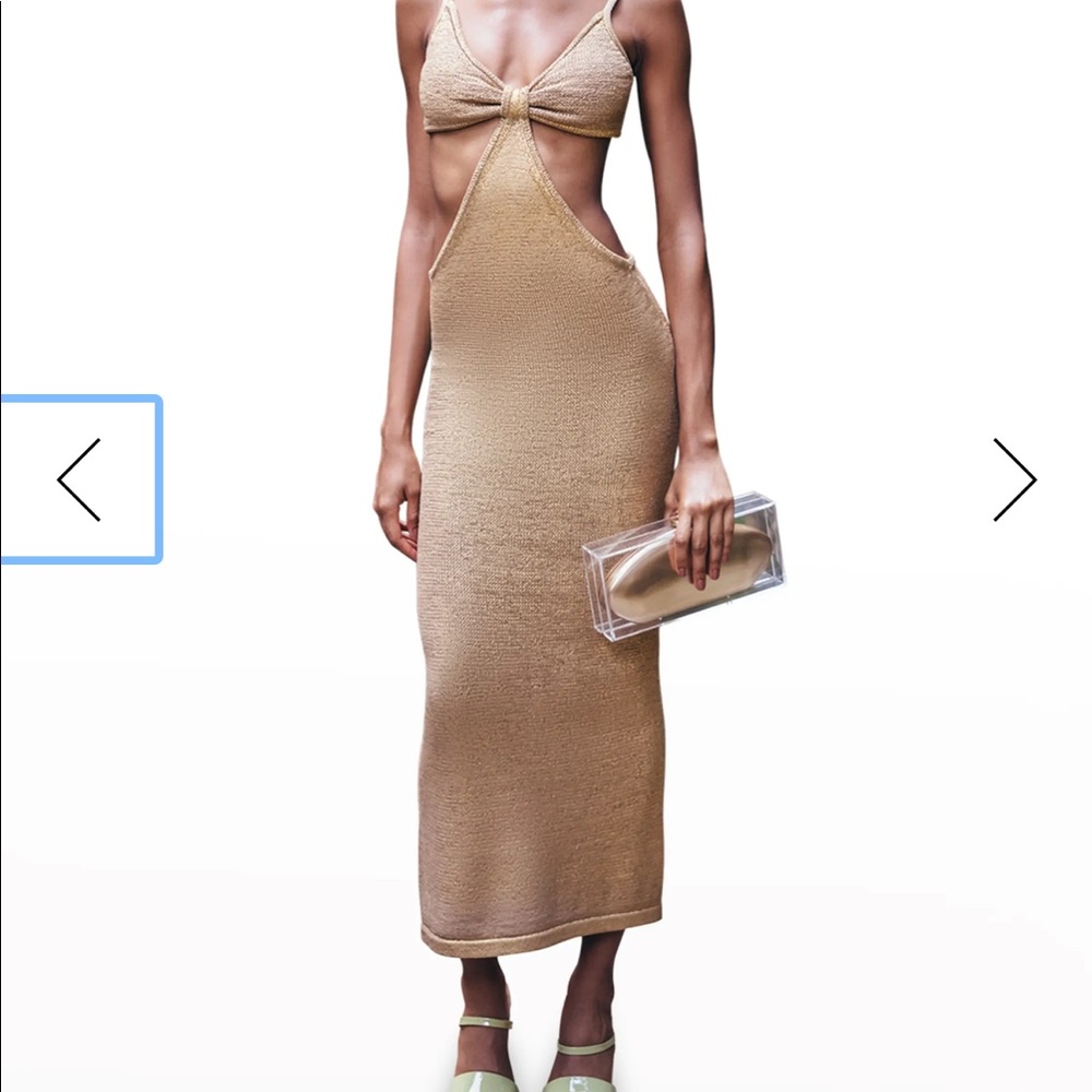 Cult Gaia Serita Dress XS In Sand